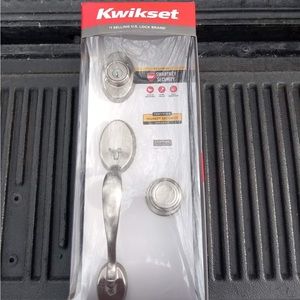 Kwikset Smartkey Single-Cylinder Deadbolt Keyed Entry Door Handleset